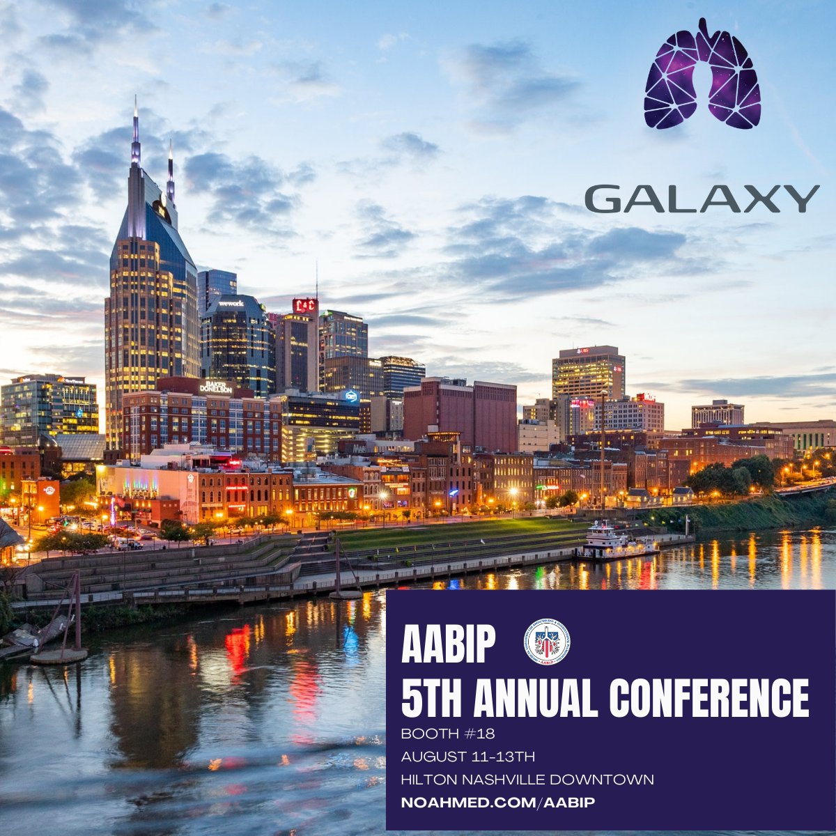 NoahMedical's tweet photo. Will you be attending 5th annual @AAB_IP conference in Nashville, TN? Make sure to stop by Booth 18 as well as register at https://t.co/mYVjpGAhEc to take part in 30-min system evaluations in our tech suites.
#MedTech #AABIPCON #InterventionalPulmonology #AdvancedBronchoscopy https://t.co/l394bgYXdW