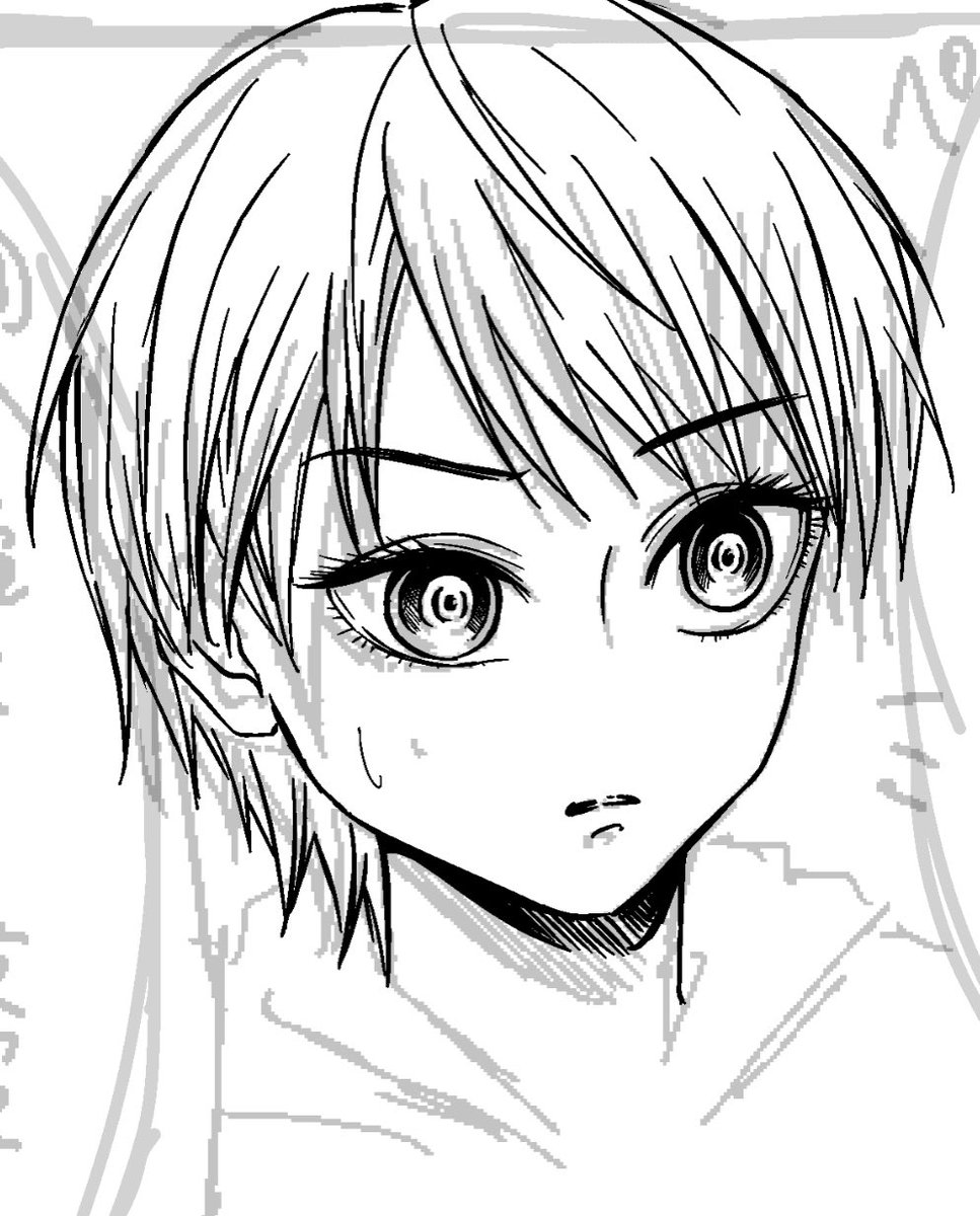 ペン入れ。
今作は綺麗な線より力強い線を目指したい。
けど難しいなぁ。線の強弱がネックなのかな。
#絵描きさんと繋がりたい #女の子イラスト #創作女子 #落書き #rkgk #創作漫画