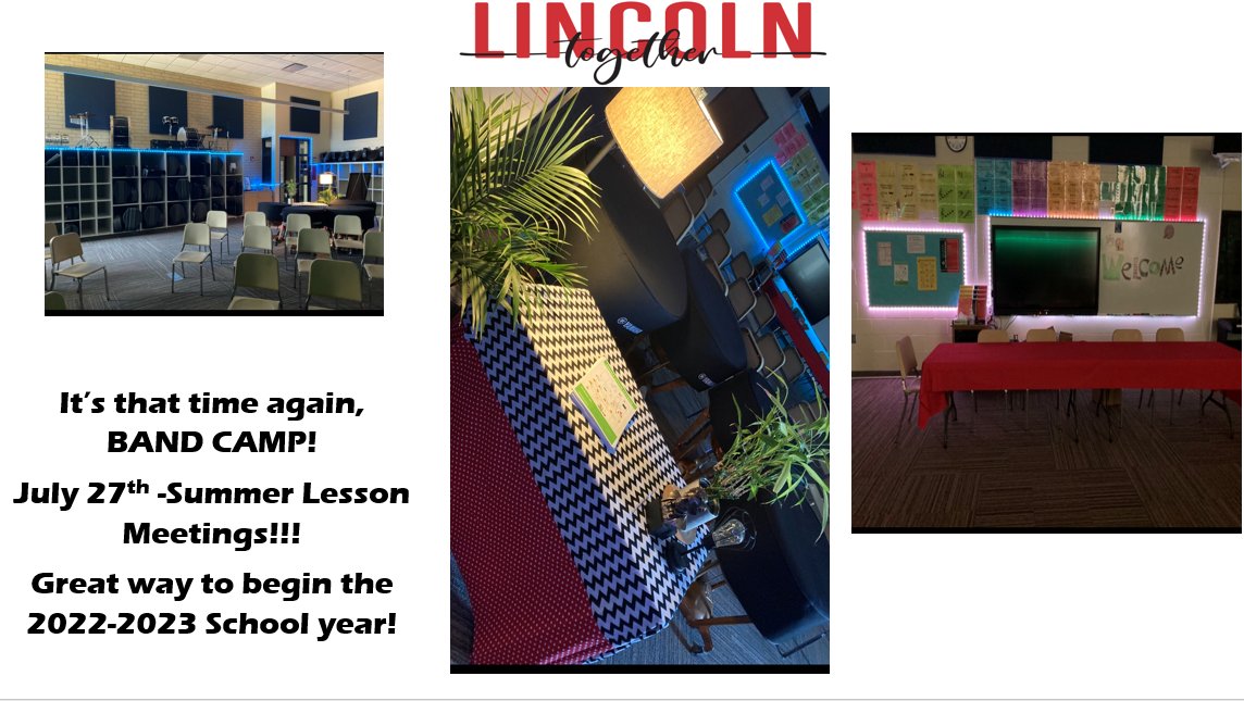 Lincoln_MCCSD's tweet photo. LET THE YEAR BEGIN!!!! BAND CAMP!!! https://t.co/8dd5R3udmV
