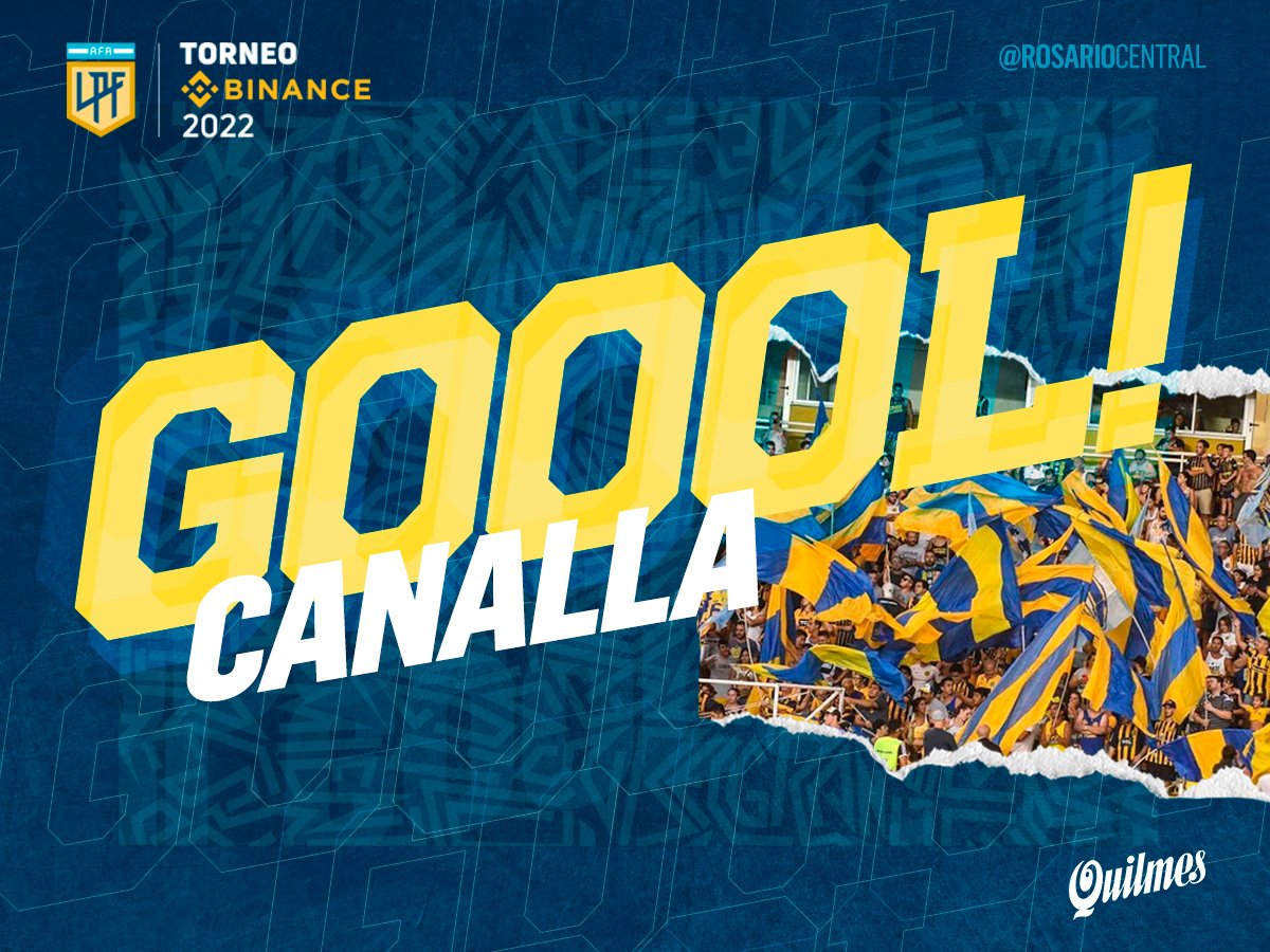 RosarioCentral's tweet photo. 22' GOOOOOOOOOOOOOOOLLLLLL DE ROSARIO CENTRAAAAAAALLLL. Nuevamente Gaspar Servio para poner el partido 2-0

#VamosCanalla 💪🏼🇺🇦 https://t.co/r9fPi5XZ26