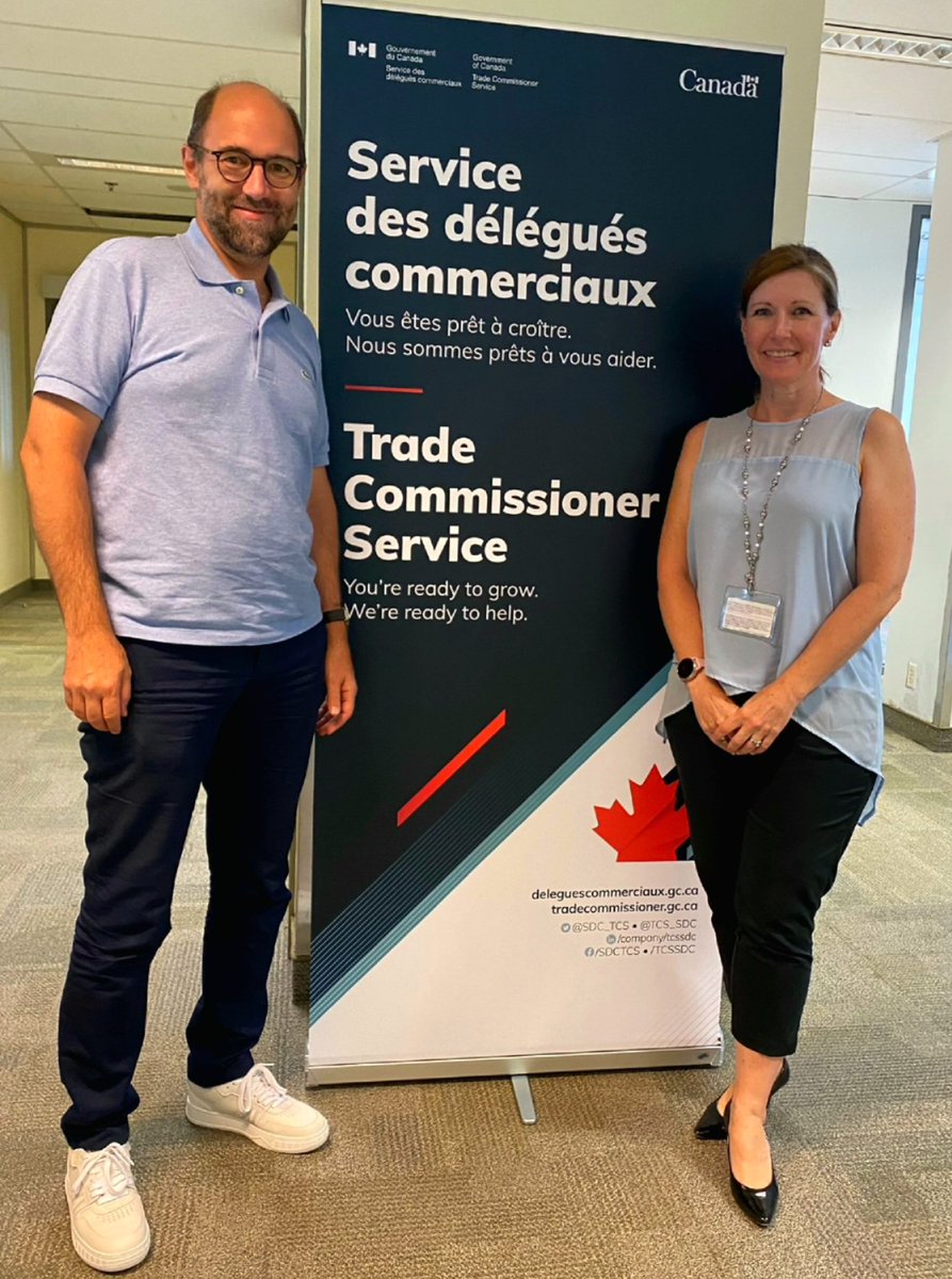 Rencontre auj. avec notre Déléguée commerciale en chef <a href="/SaraWilshaw/">Sara Wilshaw</a> Excellente discussion sur les opportunités pour ⤴️ le commerce 🇨🇦 🇫🇷 dans le contexte 🌐 Meeting with our Chief Trade Commissioner <a href="/SaraWilshaw/">Sara Wilshaw</a> Great discussion on deepening 🍁 trade with 🇫🇷 in current 🌐 context