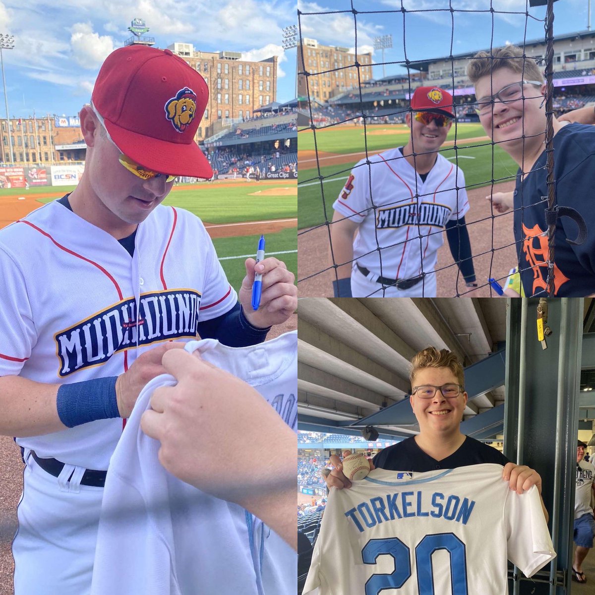 speechpath96's tweet image. Made my son’s night….Spencer Torkelson signed Jason’s jersey at the Mudhens game!!!!  Thank you so much!!!  @spennyt @MudHens @Mainlobster8801