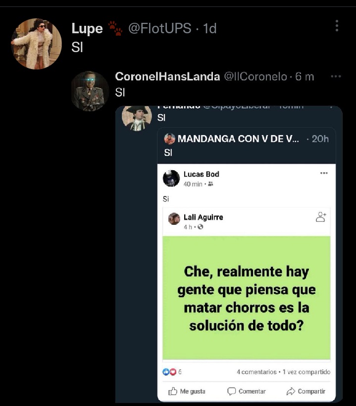 leonolibre's tweet photo. SI https://t.co/xfKD8DLT0n