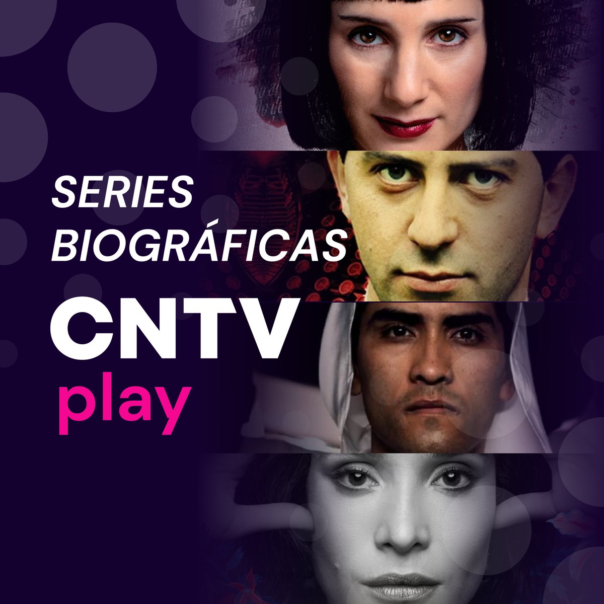 Hay historias que valen la pena ser contadas y qué mejor, que a través de una serie 🎥
Visita cntvplay.cl y descubre las emocionantes vidas de María Luisa Bombal, Vicente Huidobro, Martín Vargas e Isabel Allende. Todos interpretados por grandes artistas nacionales 🙌