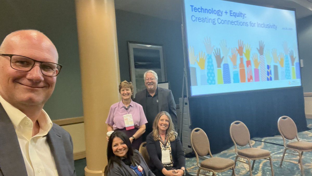 HigherEdAV's tweet photo. Incredible @Plan4HigherEd session on โ#Technology + #Equity: Creating Connections for #Inclusivityโ with @CatalystFactor, @rebeccafrazee, @sailorstephens, @sumeghashah, & @josiahway. #highered #edtech #avtweeps #higheredav #SCUP22 https://t.co/Y9qqt3fC2B