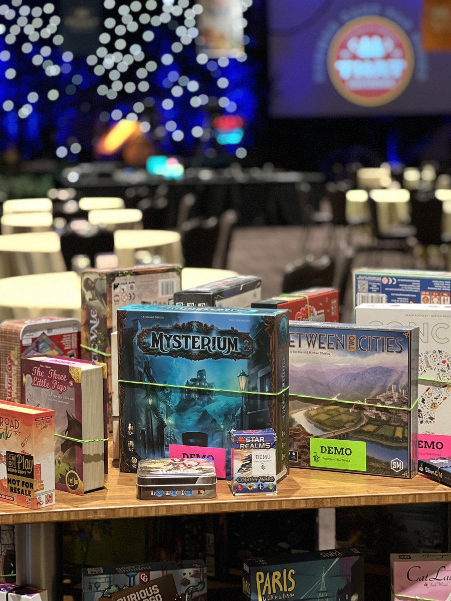 Game night is back at #ThatConference! Thanks again to <a href="/boardlandia/">Boardlandia</a> for sponsoring the game library. Stop down and play and get 13% towards new games. <a href="/ThatConference/">THAT Conference</a>