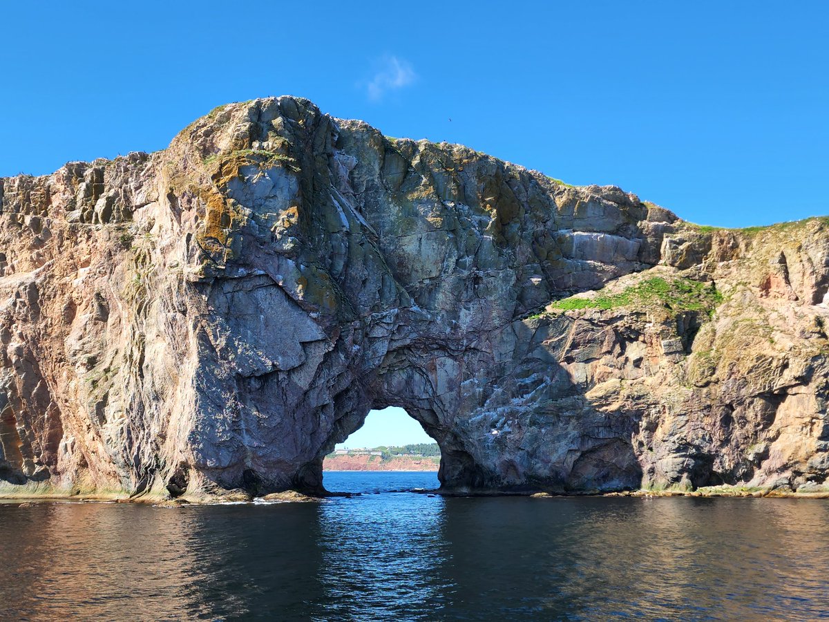Jasperlaw1's tweet photo. If you're coming to the Gaspésie, you have to check out the majestic Percé Rock and the massive Northern gannet colony on Ile-Bonaventure. The travel guides don't do Percé Rock justice. All 4.5 million years old of it really must be seen up close IRL. #Quebec #summervacation https://t.co/R7eMSFlkhv