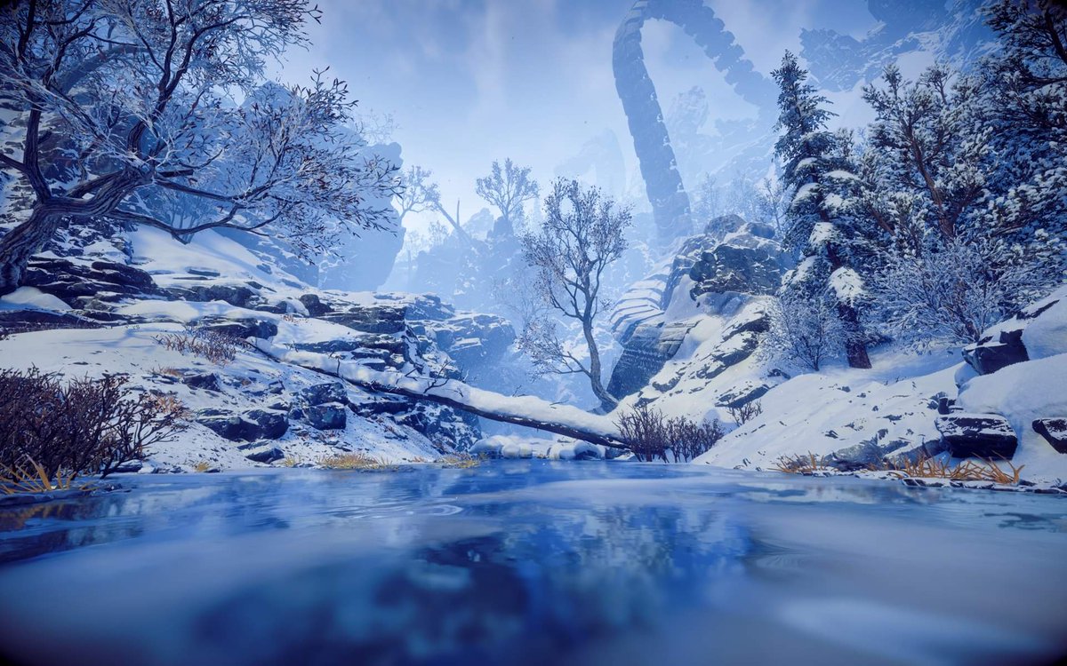 CosmicClaireA's tweet photo. #JulyDechART
27th - Wilderness
I am amazed at the beautiful wilderness landscapes in #HorizonZeroDawn; from frozen wilds, to barren desert, to dense forest, to overgrown ruins.
#HZD #hzdphoto #BeyondTheHorizon #VirtualPhotography #dechart #DechartGames #VirtualPhotography https://t.co/lBk2HiWziJ