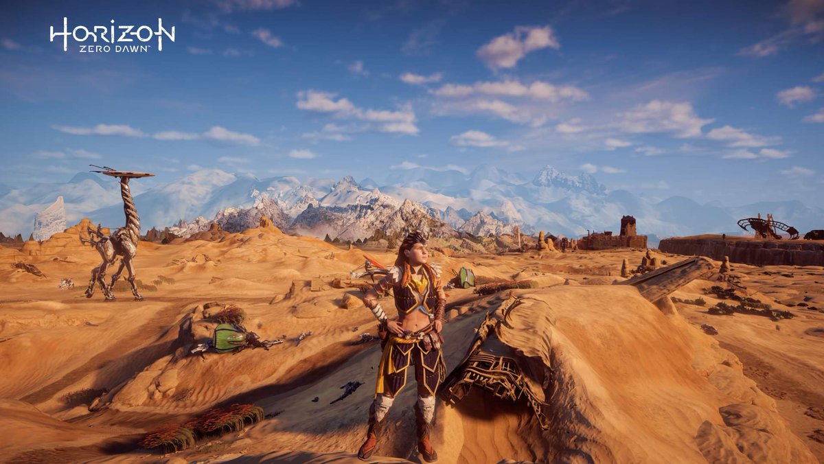 CosmicClaireA's tweet photo. #JulyDechART
27th - Wilderness
I am amazed at the beautiful wilderness landscapes in #HorizonZeroDawn; from frozen wilds, to barren desert, to dense forest, to overgrown ruins.
#HZD #hzdphoto #BeyondTheHorizon #VirtualPhotography #dechart #DechartGames #VirtualPhotography https://t.co/lBk2HiWziJ