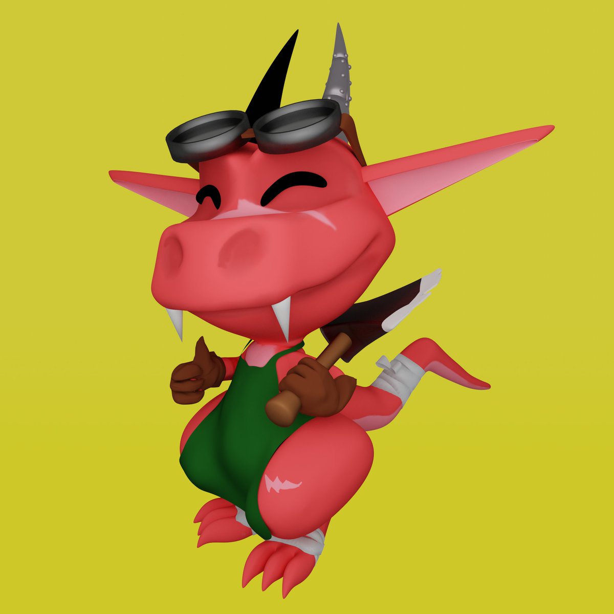 Dhazriel_'s tweet photo. Revisiting some old work that was for a commission, used some of my new knowledge to try and make a better composition and posing. These are the Kobolds from @ClutchKoboldz, if you don't know them, go check their work!

#3d #b3d #3dartist #blender #fantasy #kobold #koboldfren https://t.co/FmHQs61hPW