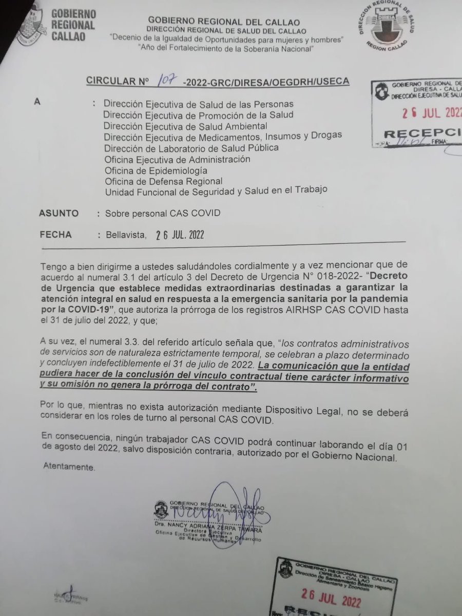 Anniecas16's tweet photo. El personal de la salud de @DiresaCallao el día de mañana realizarán un plantón en vista de este atropello. A puertas de entrar a un #CasRegular 2 años trabajando en pandemia y los dejan en la calle a 5 días de acabar el año.
Urgente @pcmperu atención aún estamos en pandemia. https://t.co/i6nAmgCRR0