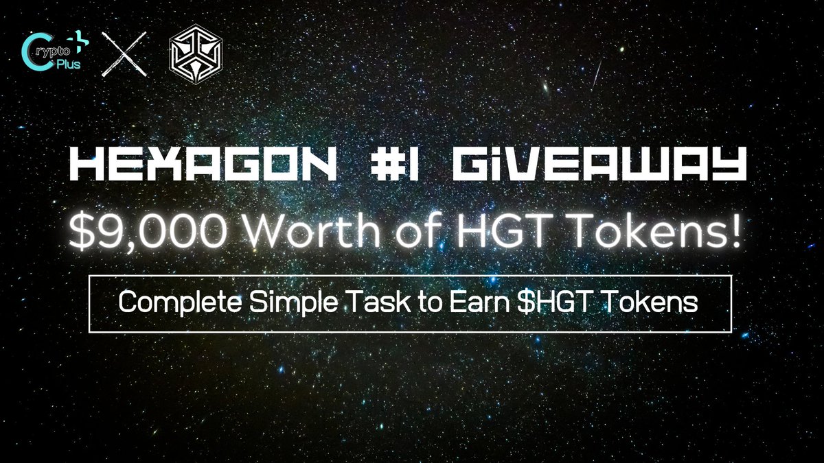 AirdropPlus's tweet photo. #HexagonHGT #1 Giveaway 

💰Prize Pool: $9000 in $HGT Token
⌛️Time: July 26 - Aug 2 

Task 👇
✅ FL @0xCryptoPlus &amp; @Hexagon_0x 
✅ RT ♥️ &amp; Tag Friends 
✅ Complete the bot 👉 https://t.co/AiHWgE3im1

#Airdrop #Giveaway #Cryptocurrency #NFT https://t.co/AQaHJnFMgY