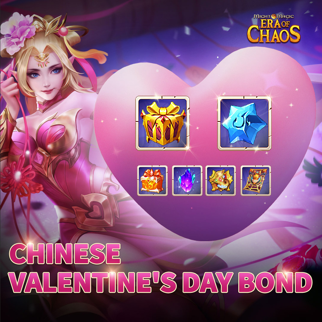 MightEra's tweet photo. Dear Lord,
The Chinese Valentine’s Day Bond Event will be coming soon!
Complete missions to obtain Stars and Sky Lanterns, which can be used to exchange for rewards!
Sister Skin,  Cornucopia Component Chest, Artifact Component Chest, Treasure Hunt Permits and more await you! https://t.co/IS3apXJcXg