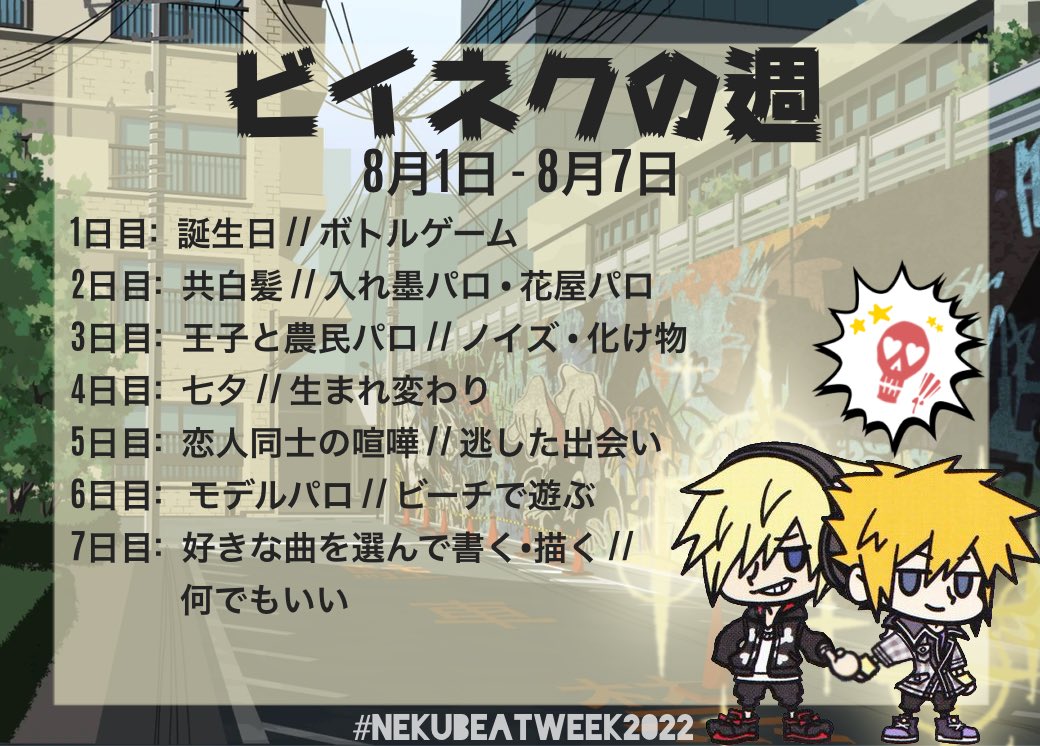 Nekubeat Week Hbd Beat Nekubeatweek Twitter