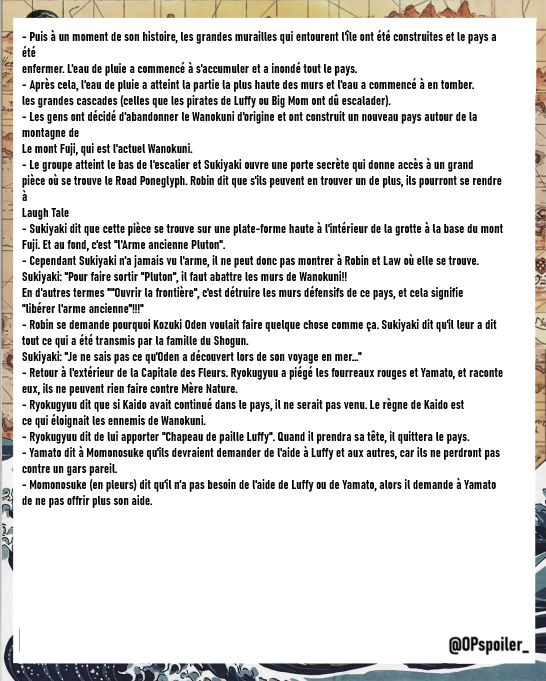 OPspoiler_'s tweet photo. #ONEPIECE1055 

🚨 RESUME COMPLET DU CHAPITRE DISPO 🔥 https://t.co/yiH8BbrKEF