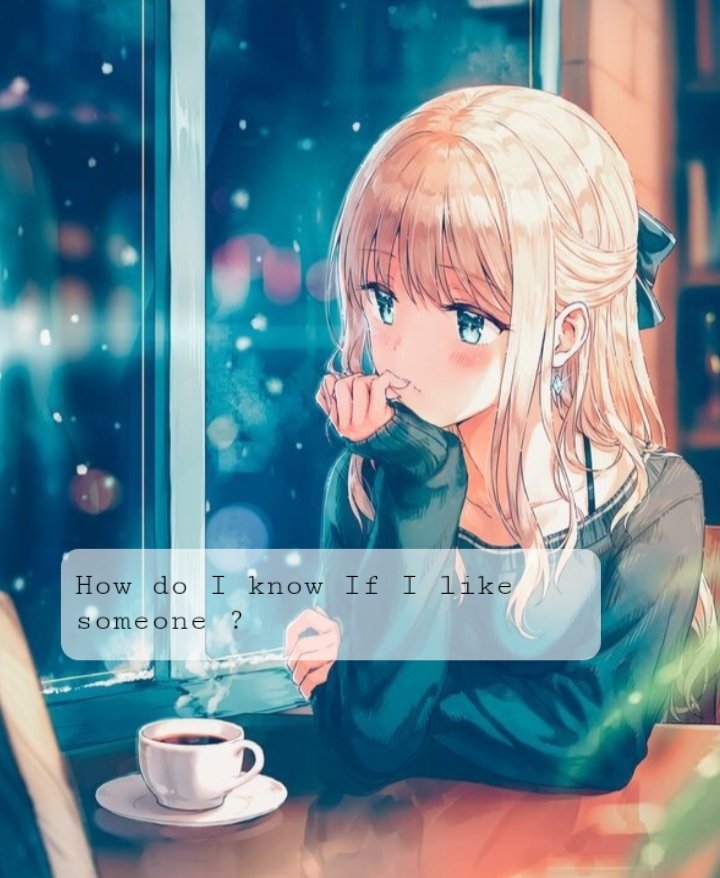 Anime Girl Thinking | Free SVG