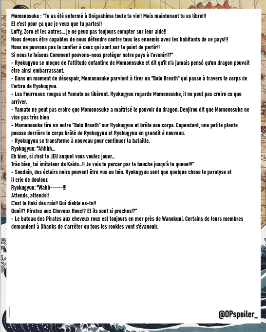 OPspoiler_'s tweet photo. #ONEPIECE1055 

🚨 RESUME COMPLET DU CHAPITRE DISPO 🔥 https://t.co/yiH8BbrKEF