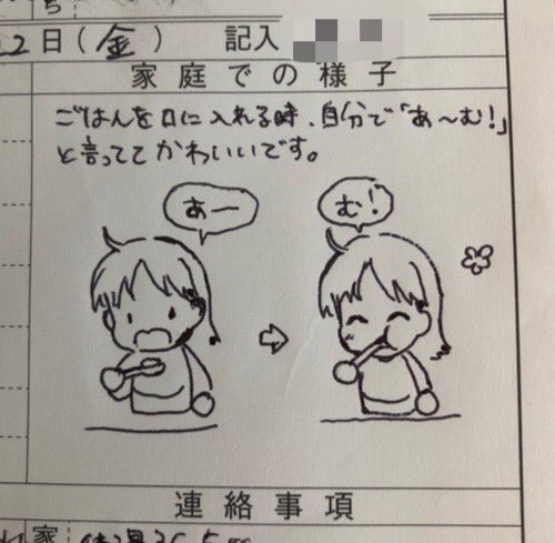 今週の連絡帳✍️(1歳5ヶ月)
 #みーちゃん育児日記 