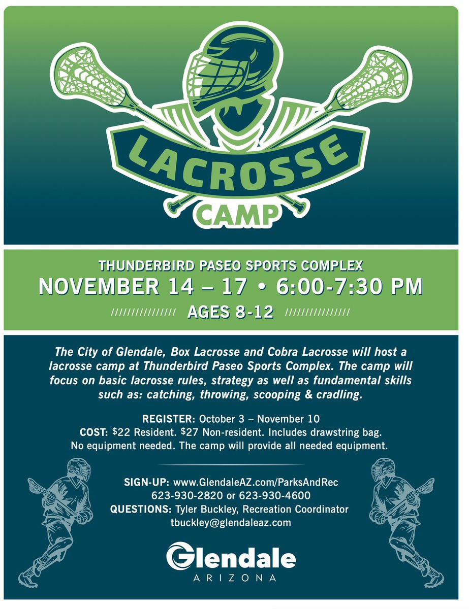 Successful first day back in the office after a short vacation: Secured a lacrosse camp with <a href="/GlendaleParks/">Glendale Recreation</a>, a sponsorship with <a href="/ATeamNova/">The "A" Team @ Nova Home Loans</a> AND a partnership with <a href="/DysartUSD/">Dysart Schools</a> to “start building the sport in our area”. Yep time for an adult beverage!