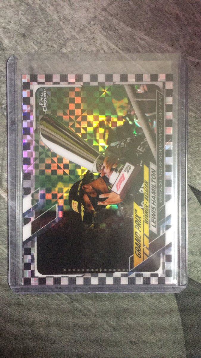 One of my very few F1 cards. Lewis Hamilton xfractor/checkerboard- $10

Offers welcomed, $50 or more ships free BMWT