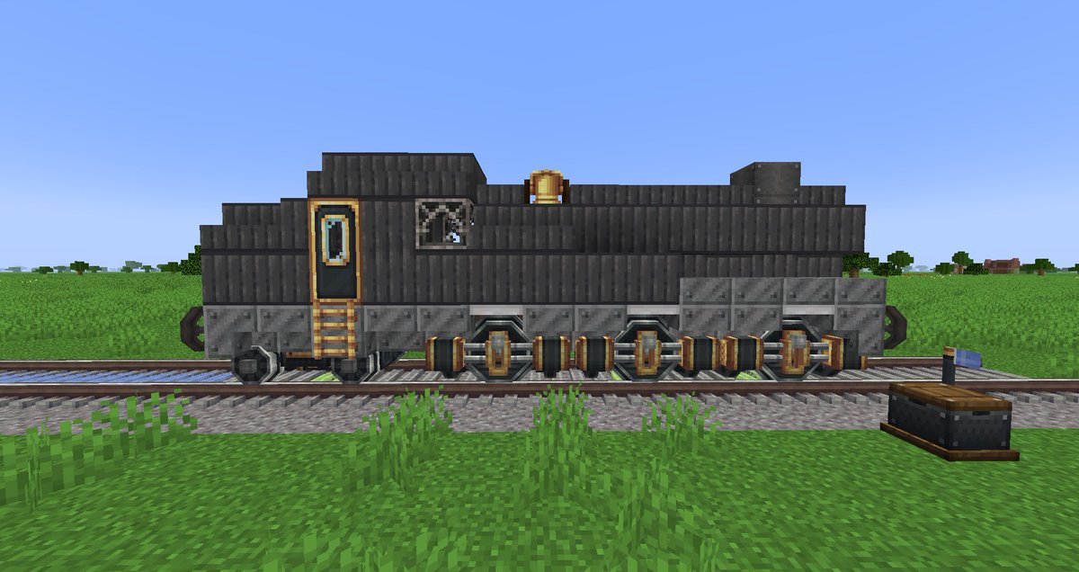 ChewyRailworks's tweet photo. I haven't built many 3-wide engines in the past, but they do seem to fit Create 0.5's track scale pretty well. Here's the 0-6-4 Mulard, a multi-purpose engine and the first of Chewy Railwork's narrow gauge line. https://t.co/S1G7CYAHqG