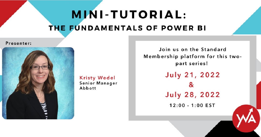 Join our Standard Membership to access more content, like The Fundamentals of Power BI, presented by Kristy Wedel 📈 Part 2 is this Thursday at 12 EST!

Missed the first one? The recording is available now on the Standard Membership Platform!

✍️:  bit.ly/3cEnVEe