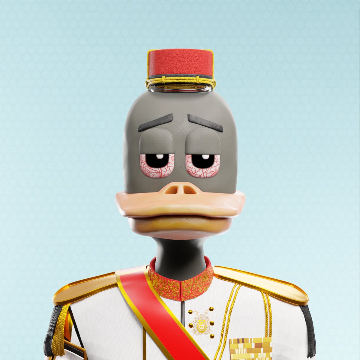 I'm a big fan of The Bellboy Hat and The Royal Guard combo. That being said, I present this royally stoned duck! Let me see your Ducks! #DUCKGANG