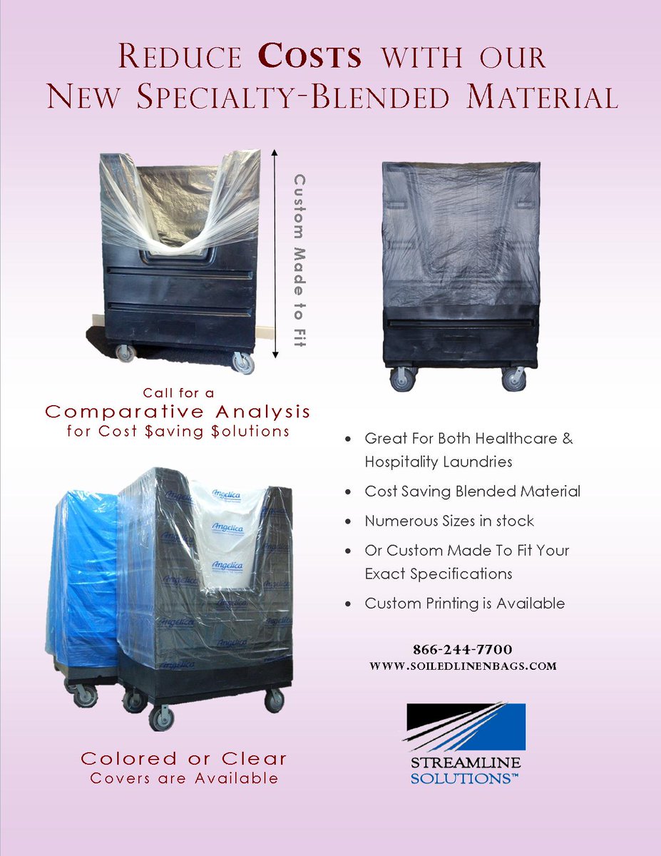 Whether you are a commercial, hospitality or healthcare laundry, Streamline Solutions can certainly help you with your cart cover &amp; liner needs. As experts in the laundry industry, we will work with you to make sure that your cart cover or liner fits your cart as it should.