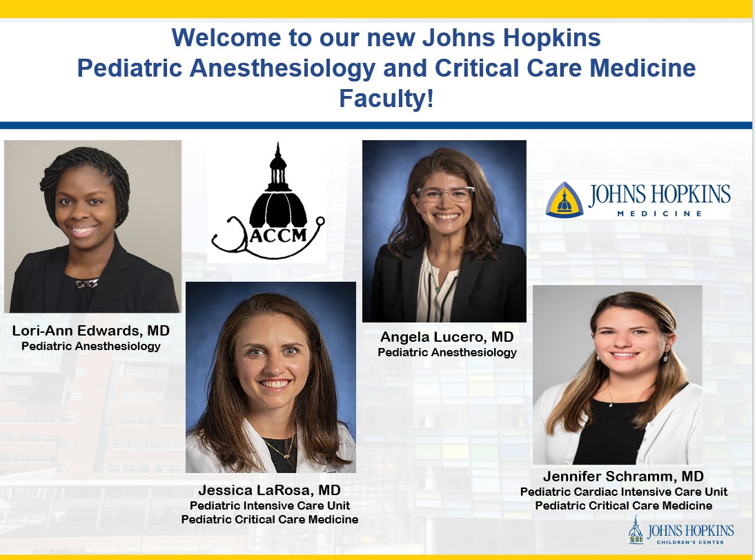 Sapna Kudchadkar, MD, PhD (@sapnakmd) on Twitter photo We are so proud to welcome our newest faculty in #PedsAnes & #PedsICU <a href="/HopkinsMedicine/">Johns Hopkins Medicine</a> <a href="/HopkinsACCM/">Johns Hopkins ACCM</a>.
These four incredibly talented #WomenWhoLead are destined for great things <a href="/HopkinsKids/">Johns Hopkins Children's Center</a>- and w/ @JessLaRosaMD- Twitter handles of course! 😀
#HerTimeIsNow <a href="/J_Schwartz_MD/">Jamie McElrath Schwartz</a> We are so proud to welcome our newest faculty in #PedsAnes & #PedsICU <a href="/HopkinsMedicine/">Johns Hopkins Medicine</a> <a href="/HopkinsACCM/">Johns Hopkins ACCM</a>.
These four incredibly talented #WomenWhoLead are destined for great things <a href="/HopkinsKids/">Johns Hopkins Children's Center</a>- and w/ @JessLaRosaMD- Twitter handles of course! 😀
#HerTimeIsNow <a href="/J_Schwartz_MD/">Jamie McElrath Schwartz</a>