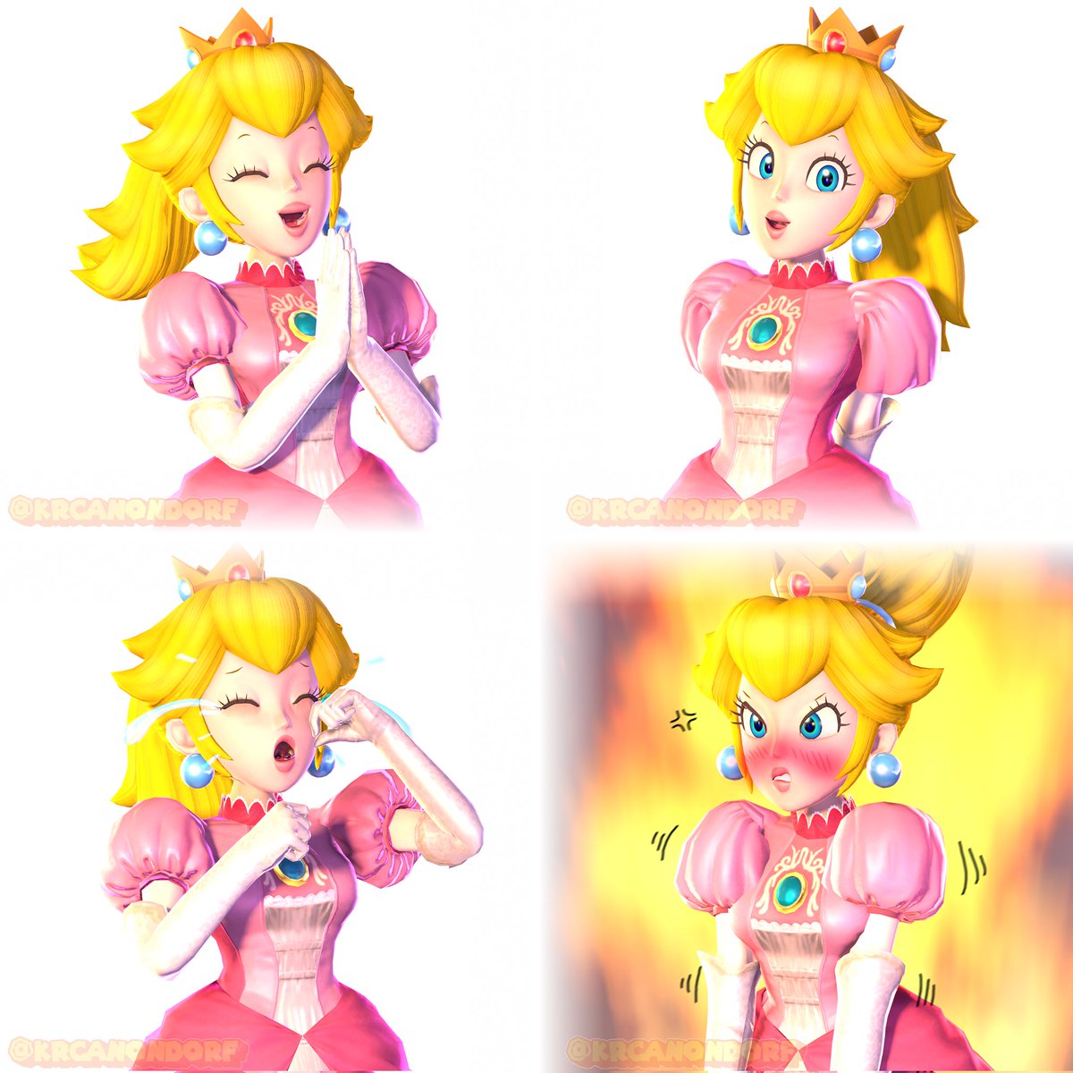 KRcanondaisa's tweet image. Finally, Peach expressions!!
#PrincessPeach