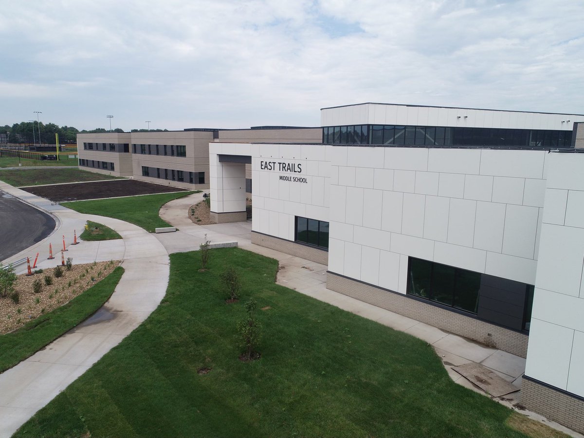 It’s really coming together. Soon we’ll have students walking through those doors! #BisonPride