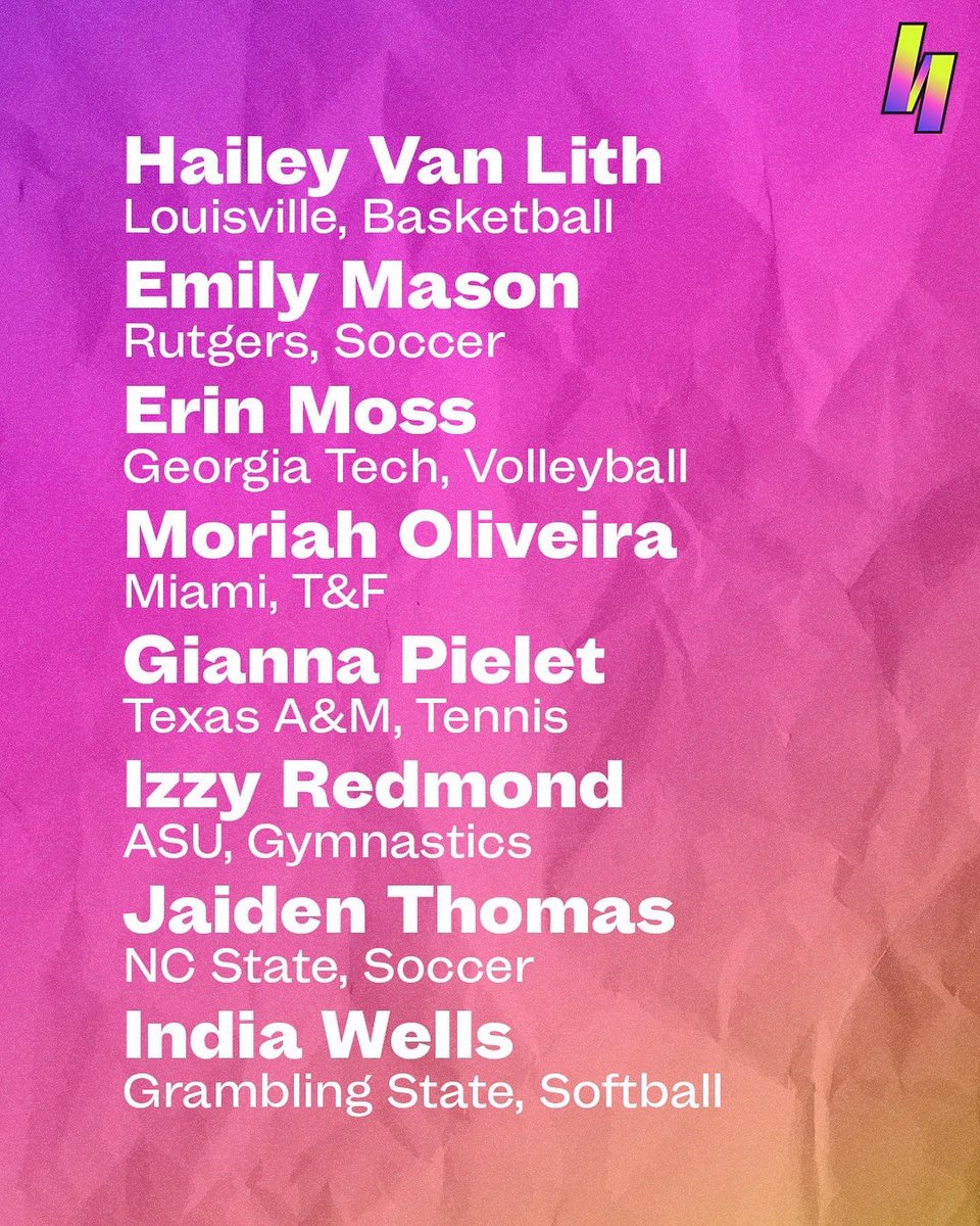 brwsports's tweet photo. The list consists of 15 women across seven collegiate sports and will participate in a mentorship program created by @Candace_Parker 👏🏾🔥 https://t.co/4oI0PxvvlT