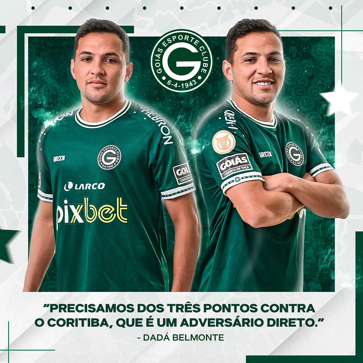 Verdão apresenta atacante para a sequência da temporada - Goiás Esporte  Clube