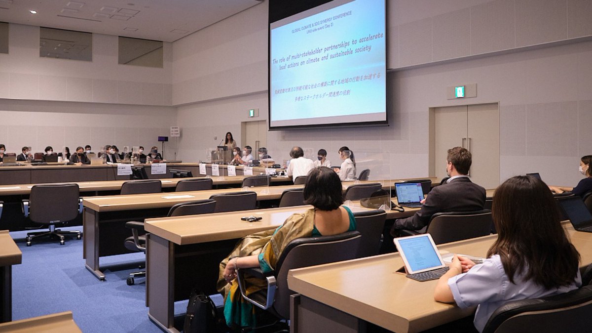 Our #ClimateSDGsynergies Conference side event explored multi-stakeholder partnerships to accelerate action on #ClimateChange and #SustainableDevelopment

➡️buff.ly/3cHylmA

<a href="/unu_ias_ouik/">UNU-IAS OUIK</a>, <a href="/CityofKanazawa/">金沢市</a>, <a href="/JCI_kanazawa/">公益社団法人　金沢青年会議所</a>, <a href="/KanazawaUniv_O/">金沢大学</a>, <a href="/UNUEHS/">UN University - EHS</a>, @CMKellyKing, <a href="/UNESCAP/">United Nations ESCAP</a>