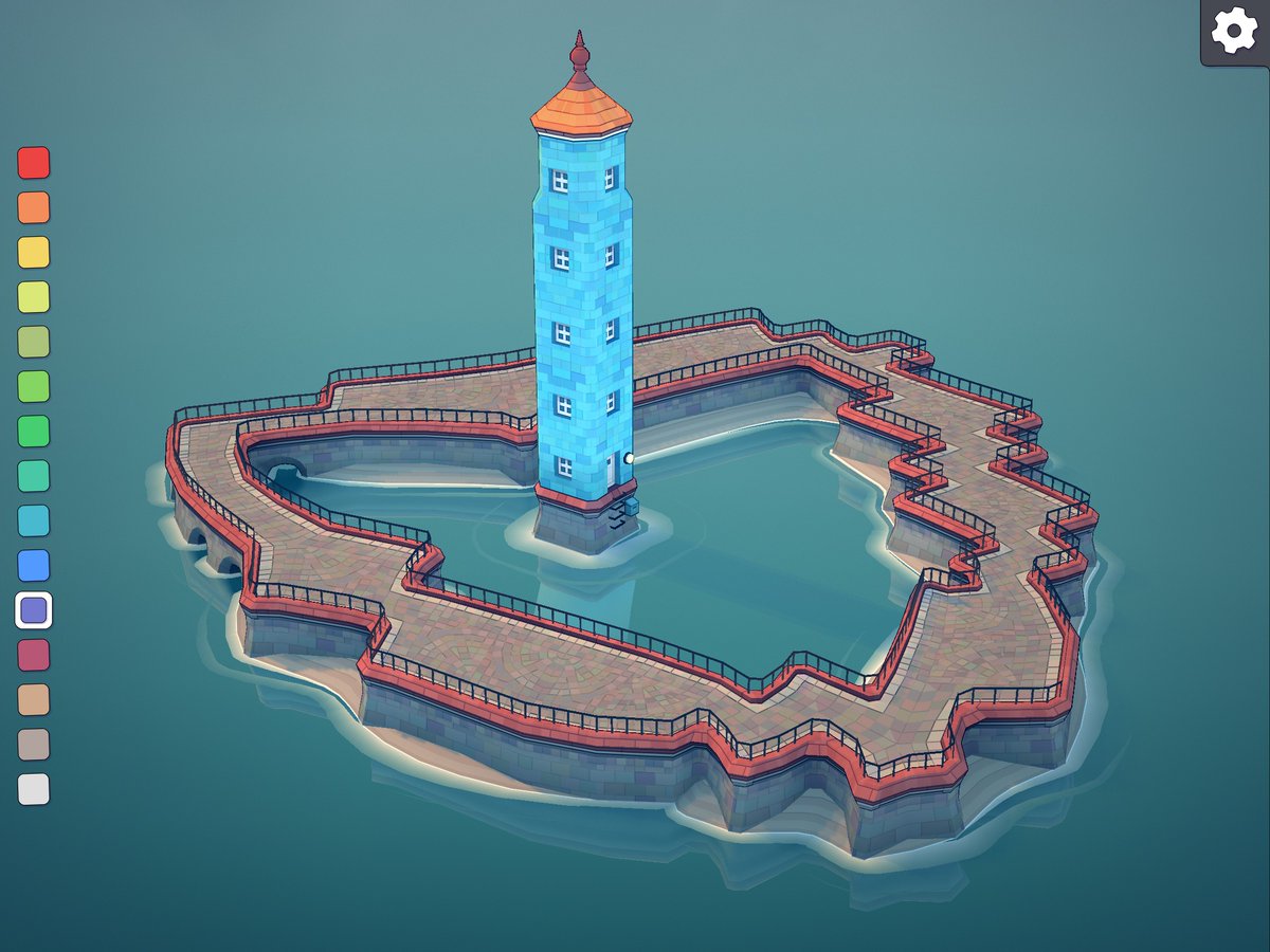 #Townscaper
There’s not a lot of republican sentiment in the Townscaper-verse of my 6 year old grand-daughter. “The tower is where the queen lives”, she explains.