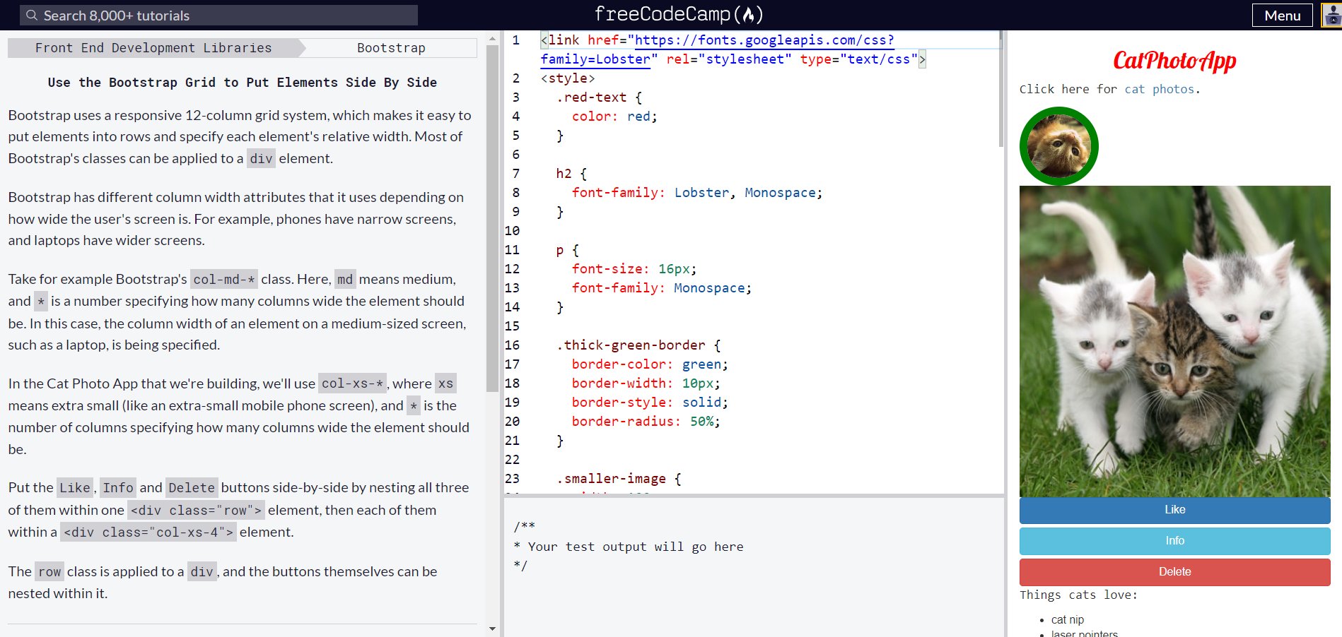 Pinto22 on Twitter: "Learning Bootstrap, HTML and CSS - Aprendiendo  Bootstrap, HTML y CSS #javascript #html #css #student #webdevelopment  https://t.co/y2xRUT5sQu" / Twitter