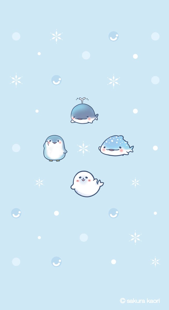 さくらかおり 海の生き物大集合 スマホ壁紙風に ジンベイザメ ジンベエザメ アザラシ ペンギン クジラ スマホ壁紙 壁紙 オリジナル イラスト 創作 創作イラスト オリジナルイラスト Irastration T Co Rqfhzgwyfq Twitter