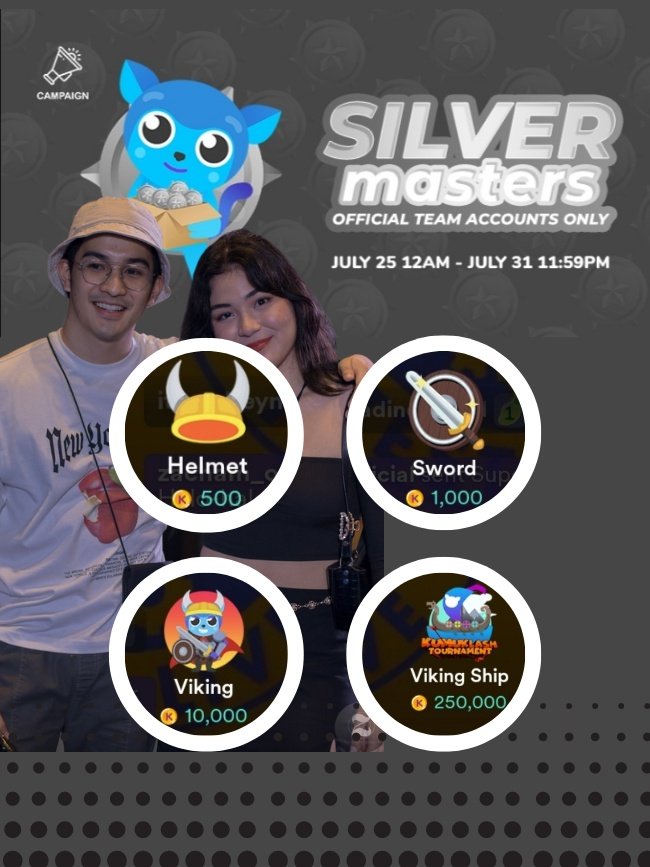 zachamofficial's tweet photo. Silver Masters Campaign
Cookies you can support us by dropping thr assigned vgs:
- helmet
- sword
- viking
- viking ship

#ZacHam
#zachguerrero #sehamdaghlas
@zachrguerrero | @sehamburger https://t.co/4j8ZI1kqny