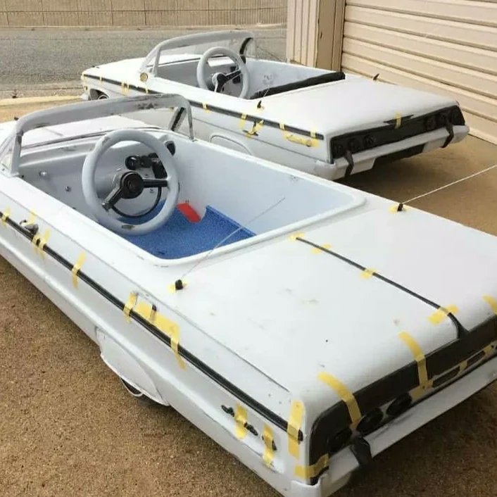 AndImpalas's tweet photo. 1962 and 1964 impala none painted and ready. Message us now and get it painted with a color of your choice 
#Rcpedalcar #Lowrider #pedalcar #lowriderworld #lillowride #impala #impalas #impalasccworld #impalashopping #carforkids #Lowrider https://t.co/orvvBKOXjA