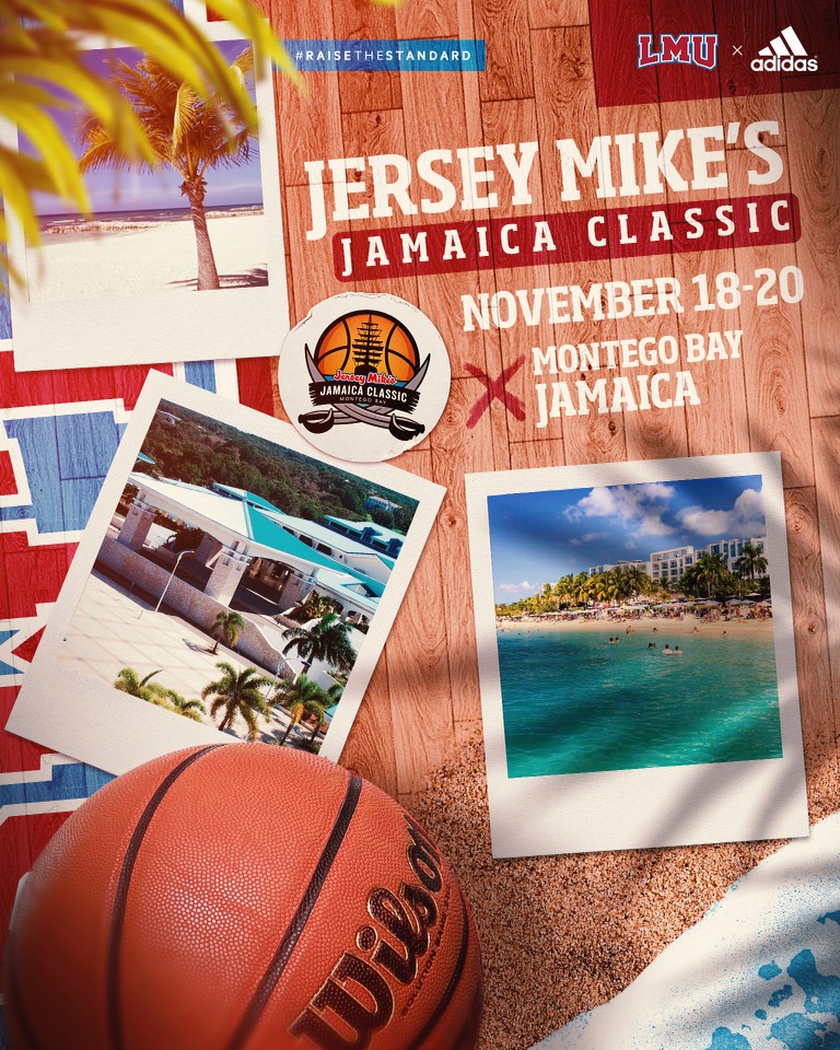 The Lions are headed back to the @Jamaica_Classic! The 2022 line-up was just announced and LMU joins Georgetown, Wake Forest, and LaSalle in the Montego Bay Division November 18-20. bit.ly/3otqY4V #RaiseTheStandard | #RoadToJMJC