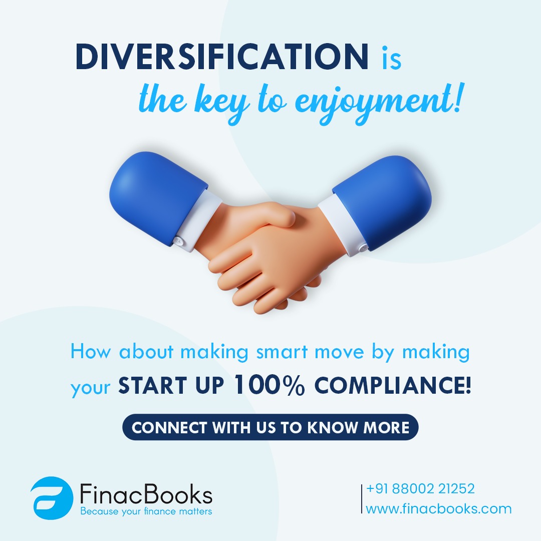 Make a smart move by making your #Startup 100% compliance.
Visit our website for latest updates for Chartered Accountants
finacbooks.com
#businesscompliance #startupcompliance #ITRservices #ITRfiling #accountantbusiness #bestservicesforaccountant  #accountantinindia