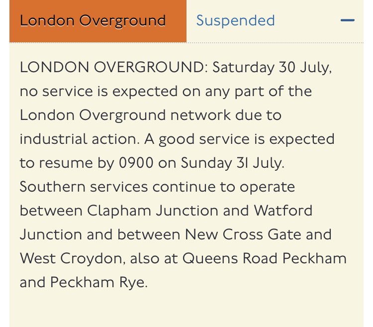 This weekends look ahead for planed closures and strikes affecting services this weekend
