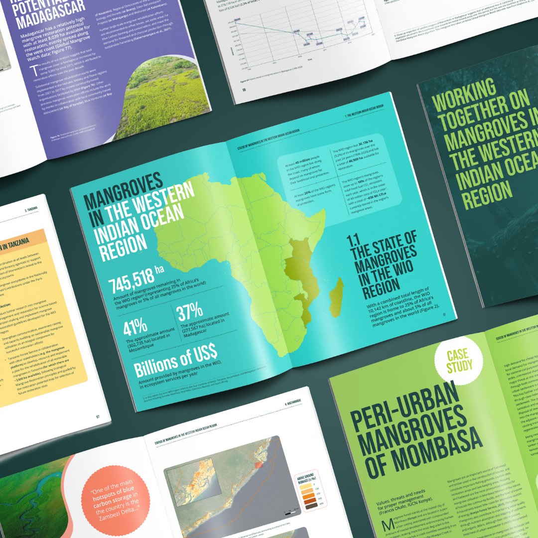 thisisyoke's tweet photo. We had the privilege of working with Wetlands International, who asked us to design their first-ever Western Indian Ocean Report. Discover out more about this eye opening report in our latest case study, via our website. #designforgood#reportdesign #mangroverestoration https://t.co/HkvM7QzbEL