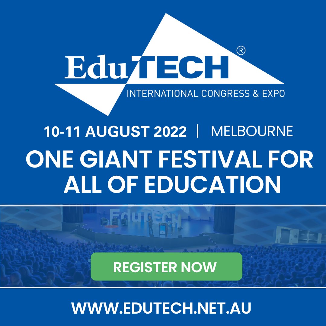 Not long to go until Australia's largest Education festival, EduTECH 🎉 Register now for the chance to attend 12+ conferences, learn from 300+ Speakers, meet with 100s of Exhibitors and network with 10,000+ Education professionals. Get your ticket here bit.ly/3OLYYEU