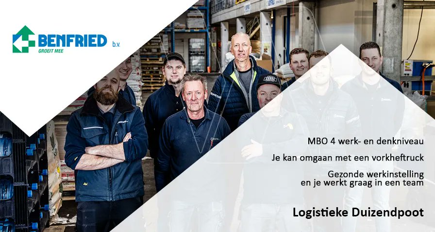 Bekijk #vacature Logistieke duizendpoot <a href="/Benfried_BV/">Benfried b.v.</a> in Den Hoorn op Westlandwerk.nl via bit.ly/3otasBO