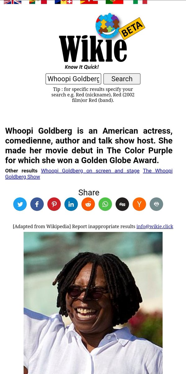 WikieDotClick's tweet image. Wikie: Whoopi Goldberg - English wikie.click/en/?topic=Whoo… #KnowItQuick #WikieDotClick