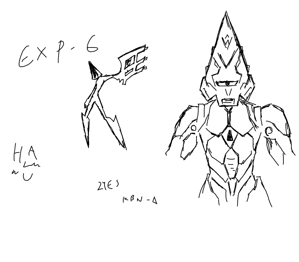CountLeport's tweet photo. 誰も見てないと思うけど
また描きました。
KBN-Δです。デザインはまたしてもオリジナル。
なんか騎士の鎧みたいな感じになりましたけど。
#棒人間バトル #ZYES https://t.co/GXFmBYM4H0