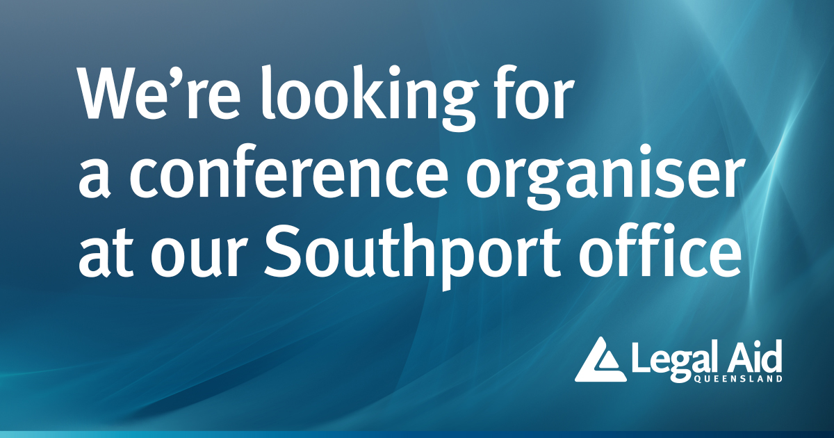 We’re seeking a conference organiser for our Southport office. Full details at smartjobs.qld.gov.au/jobs/QLD-LAQ93…

This position is ideal for someone who has excellent administration skills and experience in dispute resolution services.