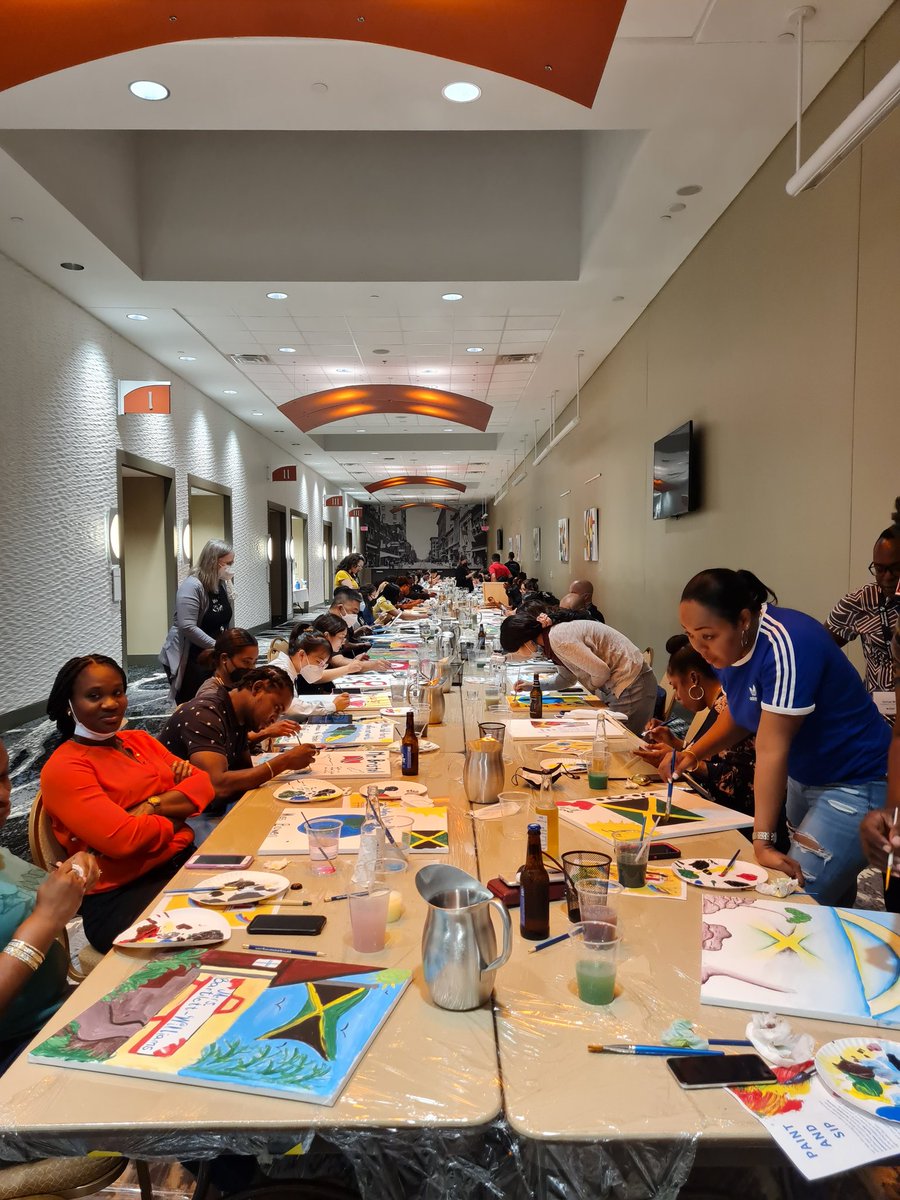 Team 5 (Scavenger hunt 3rd place winners) came together to show off their talent!!!
#ArtisnotmyForte
#Team5Rocks
#Participatelrng
#UnitingOurWorld
#PLOrientation2022
#PaintandSip