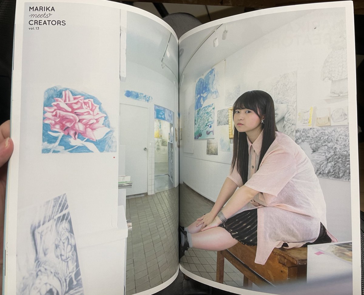 伊藤万理華さんとは実はMdNで雑誌の後ろの方担当（伊藤さんは「MARIKA 伊藤さんページ